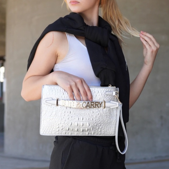 Tote & Carry Silver Apollo 2 Clutch Purse - XLarge - Picture 2 of 7